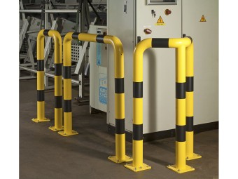 Arceau de protection d'angle Ø 89 mm jaune et noir