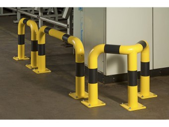 Arceau de protection d'angle Ø 89 mm jaune et noir