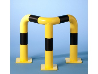 Arceau de protection d'angle Ø 89 mm jaune et noir
