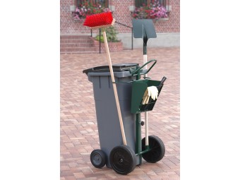 Chariot de voirie pour conteneur poubelle