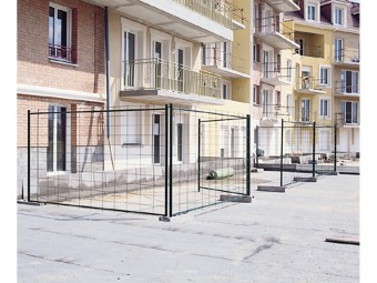 Clôture de chantier mobile en acier galvanisé