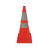 Cône de signalisation rétractable et lumineux - H 72 cm