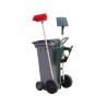 Chariot de voirie pour conteneur poubelle