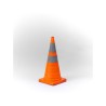 Cône de signalisation rétractable et lumineux - H 72 cm