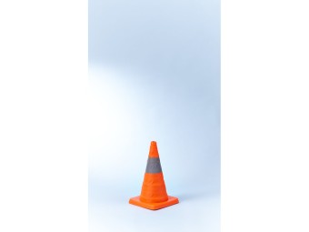 Cône de signalisation rétractable - H 42 cm ou 62 cm