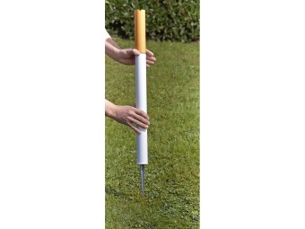 Cendrier cigarettes à planter dans le sol