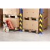 Cornière en caoutchouc de protection d'échelles et montants de rack