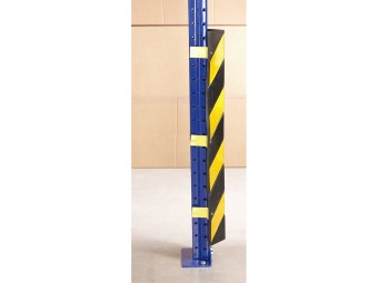 Cornière en caoutchouc de protection d'échelles et montants de rack
