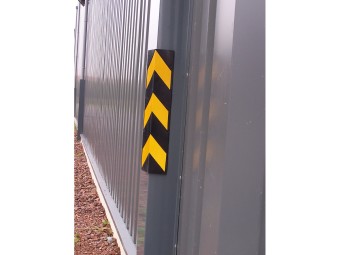 Lot de 2 protections d'angle en mousse jaune et noire