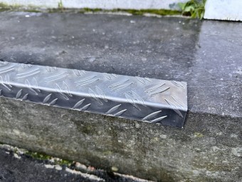 Lot de 5 nez de marche d'escalier en aluminium antidérapant