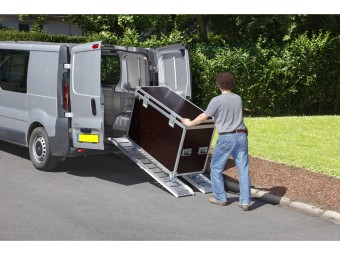 Lot de 2 rampes de chargement en aluminium lisse