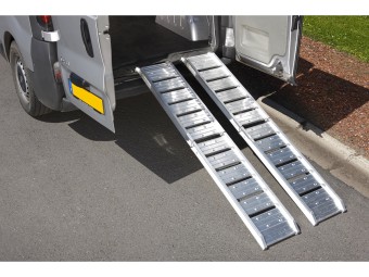 Lot de 2 rampes de chargement en aluminium lisse