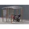 Abri vélos 4m² bois ou métal