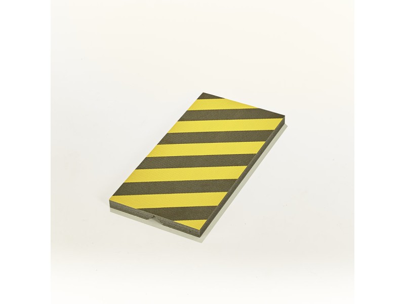 Mousse de protection pliable jaune et noir Mousse de protection pliable jaune et noir
