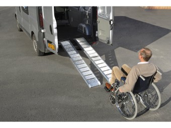 Lot de 2 rampes de chargement en aluminium lisse