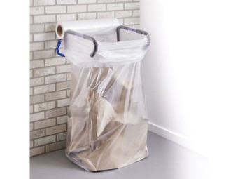 Lot de 2 supports de sac poubelle muraux pour sacs 240l ou 400l