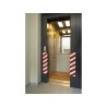 Mousse de protection murale grande longueur blanche et rouge