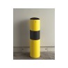 Poteau de protection jaune et noir