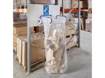 Lot de 2 supports de sac poubelle muraux pour sacs 240l ou 400l