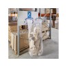 Lot de 2 supports de sac poubelle muraux pour sacs 240l ou 400l