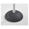 Poteau en aluminium socle en caoutchouc lester