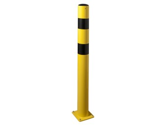 Poteau de protection jaune et noir