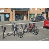 Poteau support 2 vélos avec appui en caoutchouc recyclé