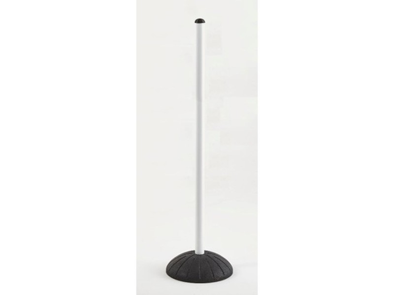 Poteau en aluminium socle en caoutchouc lester Poteau en aluminium socle en caoutchouc lester