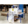 Lot de 2 supports de sac poubelle muraux pour sacs 240l ou 400l