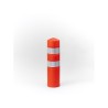 Poteau de délimitation orange avec 2 bandes refechissantes
