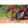 Support moto avec arceau antivol