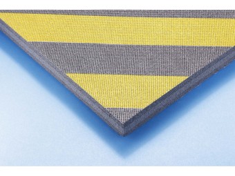 Mousse de protection pliable jaune et noir