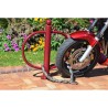 Support moto avec arceau antivol