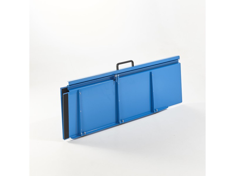Rampe PMR pliable en aluminium avec carillon