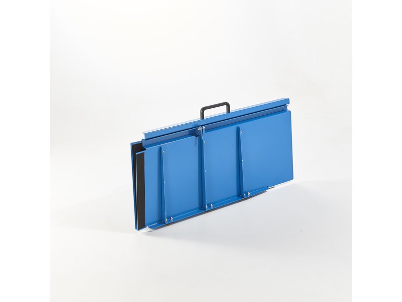 Rampe PMR pliable en aluminium avec carillon Rampe PMR pliable en aluminium avec carillon