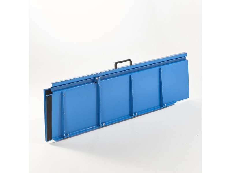 Rampe PMR pliable en aluminium avec carillon