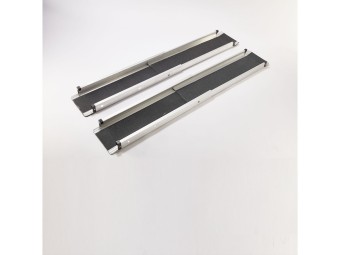 Lot de 2 rampes PMR aluminium télescopiques universelles