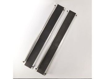 Lot de 2 rampes PMR aluminium télescopiques universelles