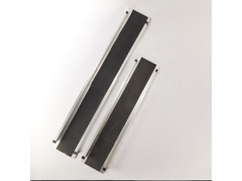 Lot de 2 rampes PMR aluminium télescopiques universelles