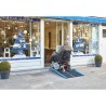 Rampe PMR pliable en aluminium avec carillon