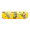 Mousse de protection pliable jaune et noir