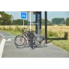 Poteau support 2 vélos avec appui en caoutchouc recyclé