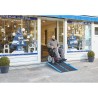 Rampe PMR pliable en aluminium avec carillon