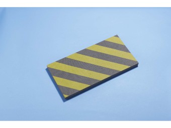 Mousse de protection pliable jaune et noir