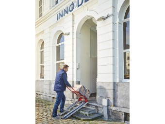 Lot de 2 rampes PMR aluminium télescopiques universelles