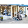Rampe PMR pliable en aluminium avec carillon