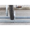 Râtelier 2 vélos avec arceau gainé - extensible