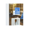 Rampe PMR pliable en aluminium avec carillon
