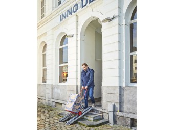 Lot de 2 rampes PMR aluminium télescopiques universelles