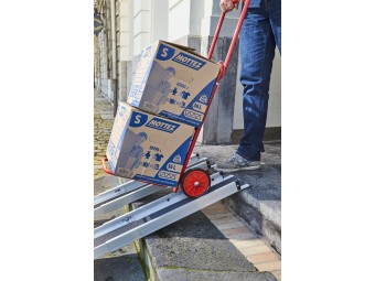 Lot de 2 rampes PMR aluminium télescopiques universelles